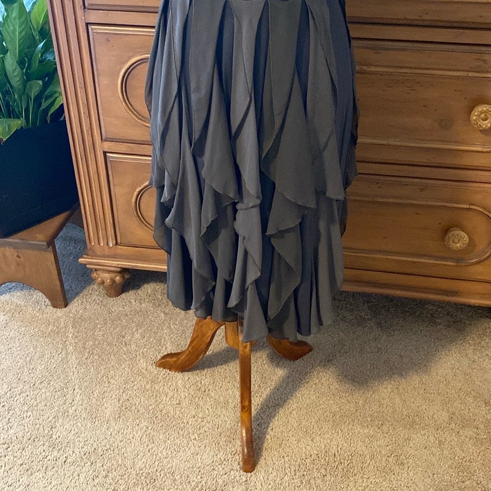 Ric Rac Elegant Gray Ruffle Dress - Picture 3 of 4
